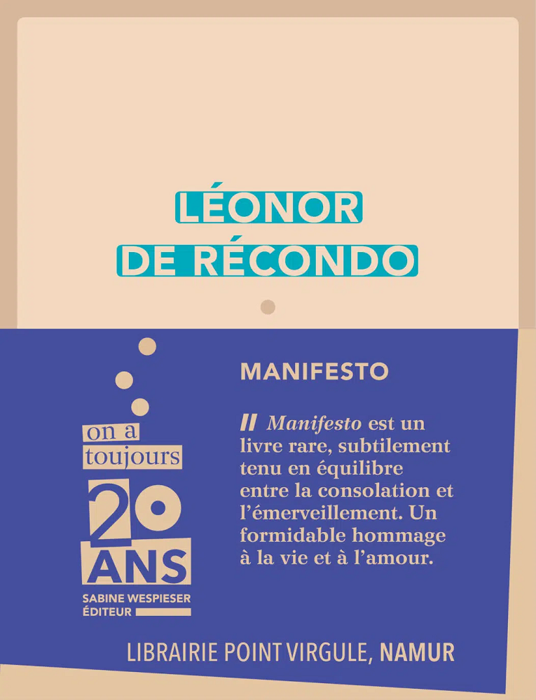 Jaquette 20 ans Manifesto Librairie Point virgule 1052x1375
