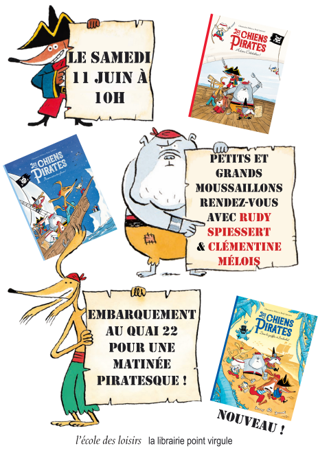 affiche chiens pirates