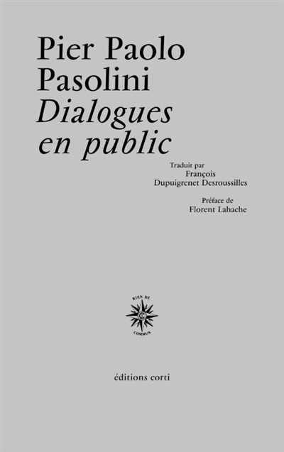 dialogues en public pasolini