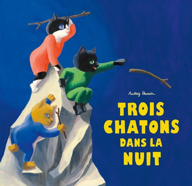 trois chatons poussier